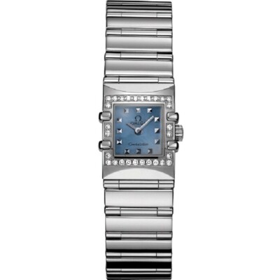 Omega 1537.74 Constellation Cale Quadra Quartz Mini (Blue Shell) woman