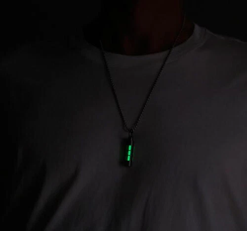 Neu TC4 Titanlegierung Schlüsselanhänger leuchtend Paracord Perlen Halskette Anhänger - Bild 20 von 31