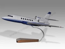 Dassault Falcon 50 Desk Wood Airplane New Model Large Scale 1/48