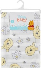 New Disney Winnie The Pooh Baby Blanket Sherpa/Plush 30x40 Honeycomb
