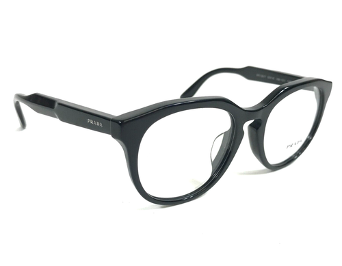 Prada Journal Eyeglasses Frames VPR13S-F 1AB-1O1 Polished Asian Fit 50-18-140 - Picture 3 of 12