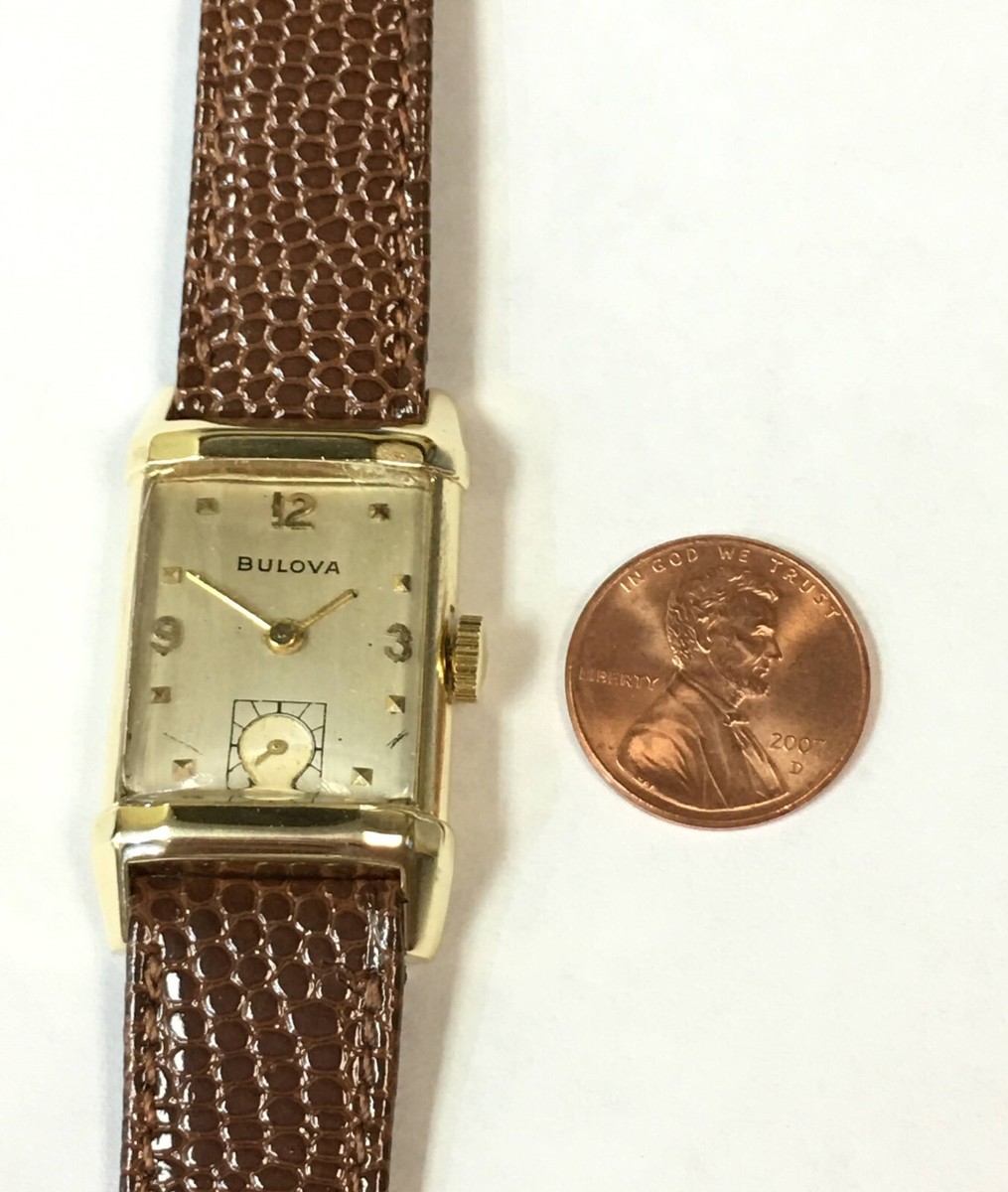 Vintage 1940's Bulova Watch with 14K Solid Yellow Gold Case