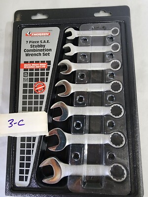 Thorsen 34055 7 Piece Stubby Combination Wrench Set SAE