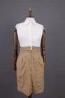 Ladies Lauren Ralph Lauren White/Brown Sleeveless Padded Business Dress Size 6