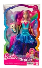 Barbie A Touch of Magic Doll and 2 Pets Playset Malibu NEW