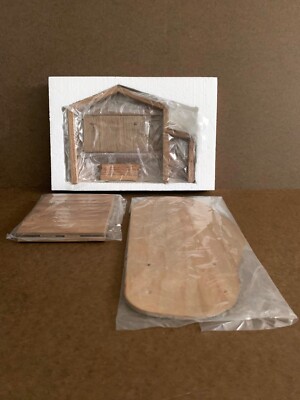 Goebel Studio Hummel The Berta Hummel Nativity Wooden Creche 33521, COMPLETE