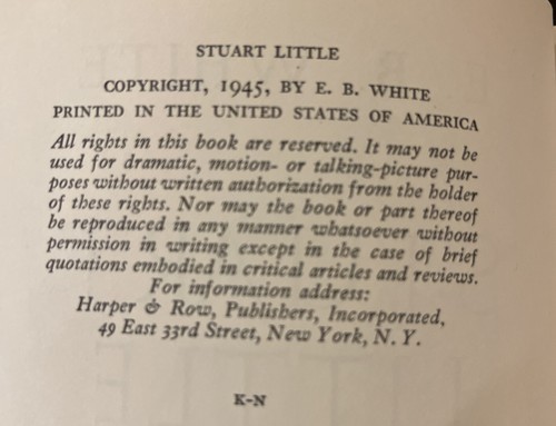 Stuart Little By E.B. White (1945) First Edition 1st Hardcover No Dust Jacket - 第 9/9 張圖片