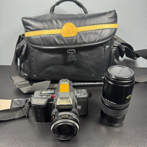Yashica 230AF Super 35mm SLR Film Camera, AF 70-210mm & AF 35-70mm Lens Kyocera - Picture 8 of 20