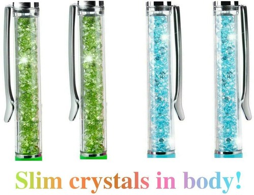 12pcs/pack Bling Bling 2-in-1 Slim Crystal Diamond Stylus pen and Ink Ballpoint - Bild 2 von 5