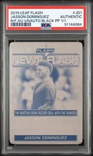 2019 Leaf Flash News Printing Plate #NF-JD1 Jasson Dominguez PSA Authentic 1/1