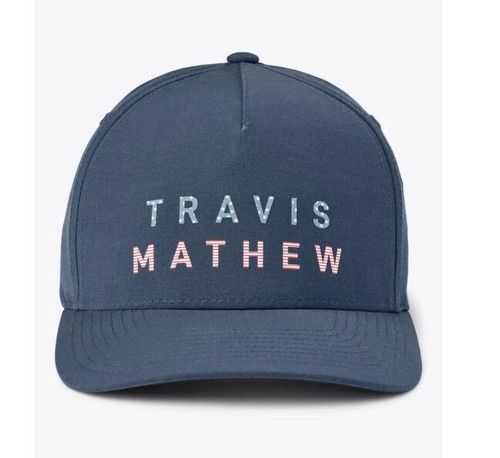 Travis Mathew Firework Float SnapBack Flexfit Tech 110 Hat New $40 MSRP Sticker - Picture 2 of 3