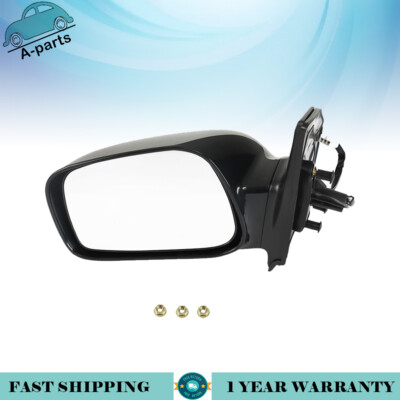 TO1320178 Left Rearview Mirror Suit For 2003-2008 Toyota Corolla Plastic Black