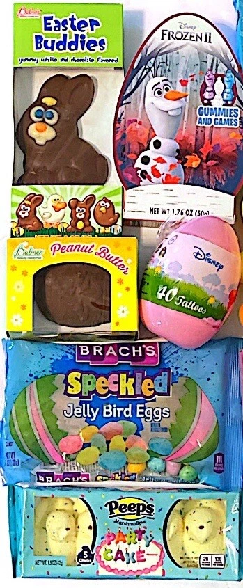 大型复活节篮子! 全新/密封 Yum 巧克力/糖果 + 鸡蛋 带纹身 — 第 3/4 张图片