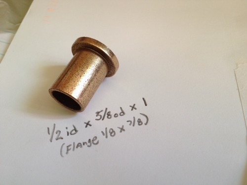 Brass Circular Connectors Connectors 16 Pins Oilite Flange Bushing Bronze New 1/2 Id X 3/4 X 1 Brass Bearing Shim Latex 5/16 In ID Inside Diameter Hose & Tubing - Foto 2
