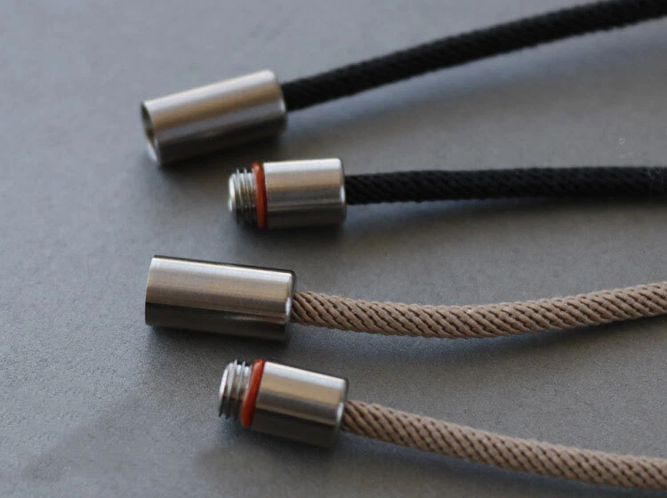 TC4 Aleación de Titanio Antialérgico Collar EDC Colgante Hágalo Usted Mismo Cuentas 600mm Longitud Cuerda Foto 4 de 4