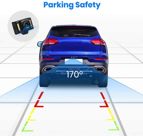 5'' Rear View Monitor License Plate Backup Reversing Camera 6 LED Night Vision - Picture 8 of 12