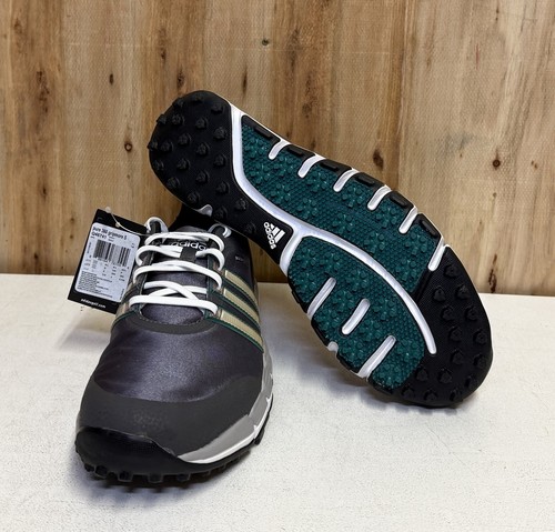 Adidas Men's Pure 360 Gripmore S Golf Shoes Size 9 Grey/White/Green Q46741 (Z) - Picture 4 of 6