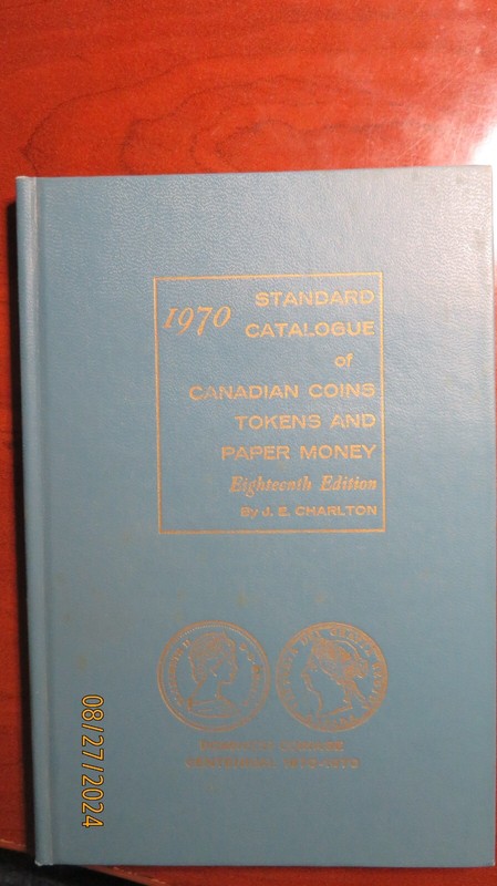 One(1) 1970 Whitman Hobby Standard Book of Canadian Coins, Tokens & Money #9058