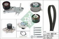 INA 530 0762 30 Wasserpumpe + Zahnriemensatz For Volvo