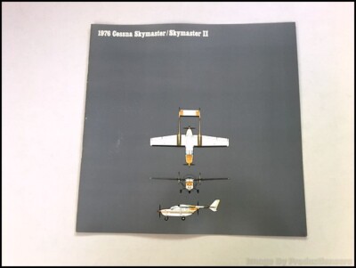 1976 Cessna Skymaster II Airplane Aircraft Vintage Sales Brochure Catalog