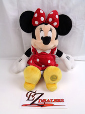 Minnie Mouse Doll Plush Stuffed 18" Tall Red Dress /Dots - Disney Store