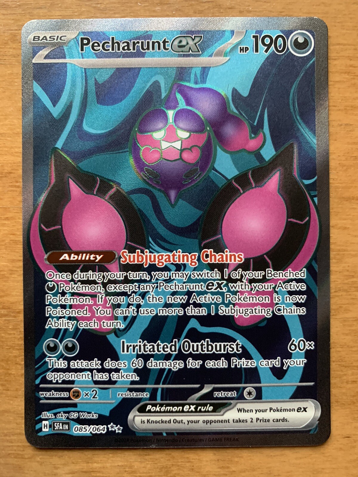 Pokemon Pecharunt ex 085/064 Full Art Ultra Rare Shrouded Fable (NM)