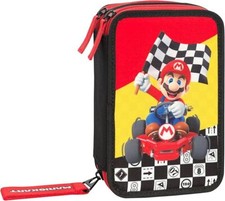 MARIO KART Astuccio Scuola Ufficiale Mario Kart, Astuccio 3 Scomparti
