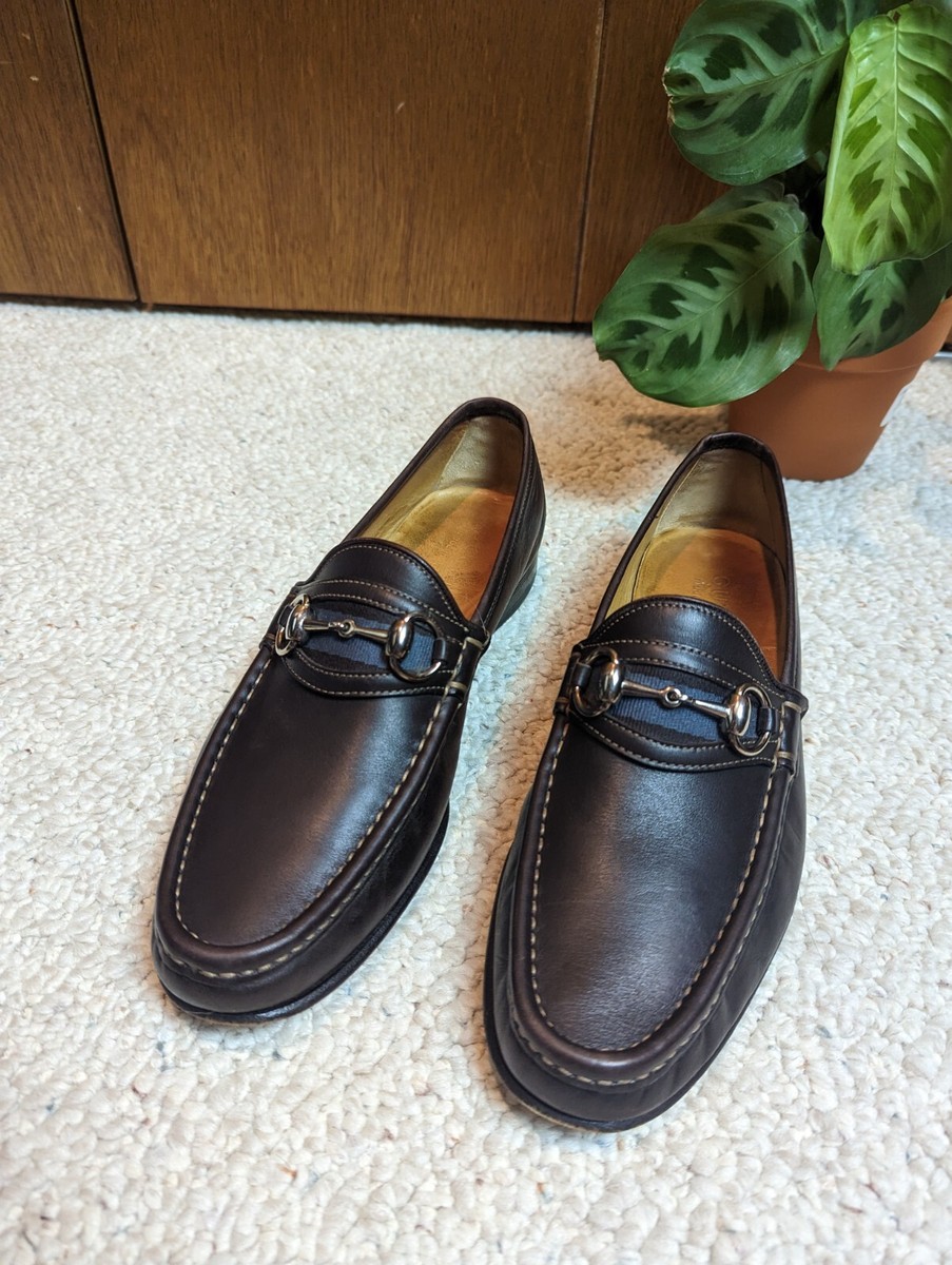 Gucci men’s brown 11D right horsebit designer loafer Men main image 2