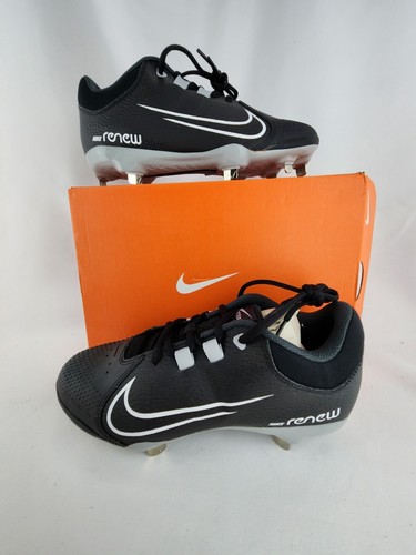 New Nike Hyper diamond 4 Elite React Metal Softball Cleats Black Womens Size 8