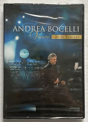 Andrea Bocelli - ''Vivere'' Live In Tuscany (DVD/CD, 2008, 2-Disc Set) NEW SEALED