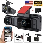 32G+ Wifi Car DVR Dash Cam HD 1080P G-sensor Inside Front & Rear Camera Recorder