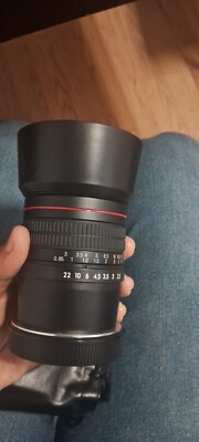 JINTU 85mm F/1.8-22 Medium-Telephoto Fixed Prime Camera Lens for Sony E-Mount