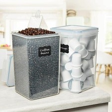 Set of 2 Extra Large 8.5L Food Storage Containers with Airtight Lids Retails