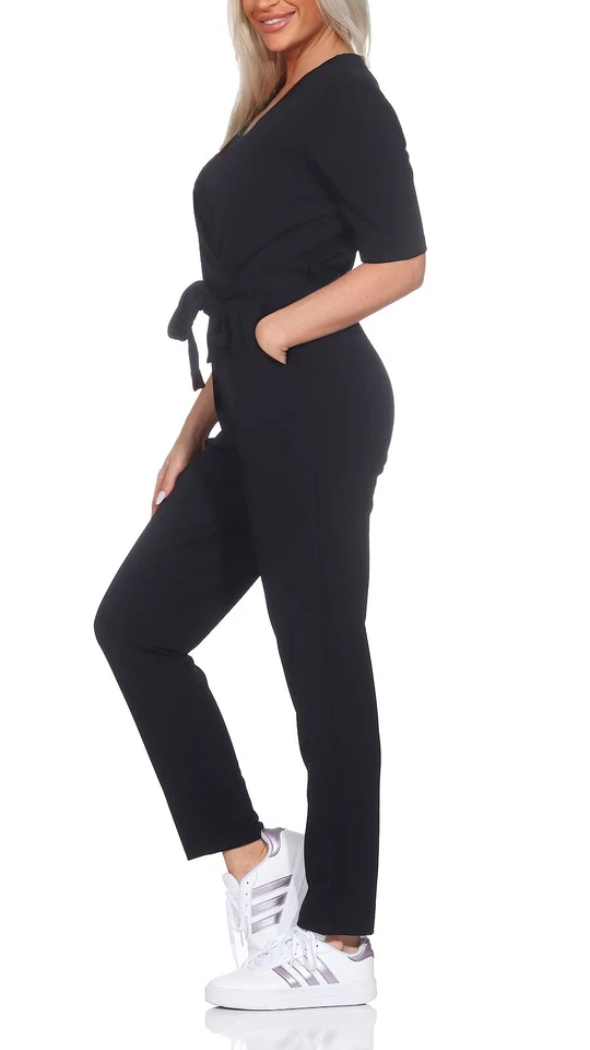 JDY Damen Jumpsuit Overall Einteiler lange Hose Hosenanzug kurzärmlig JDYHoney - Bild 4 von 4