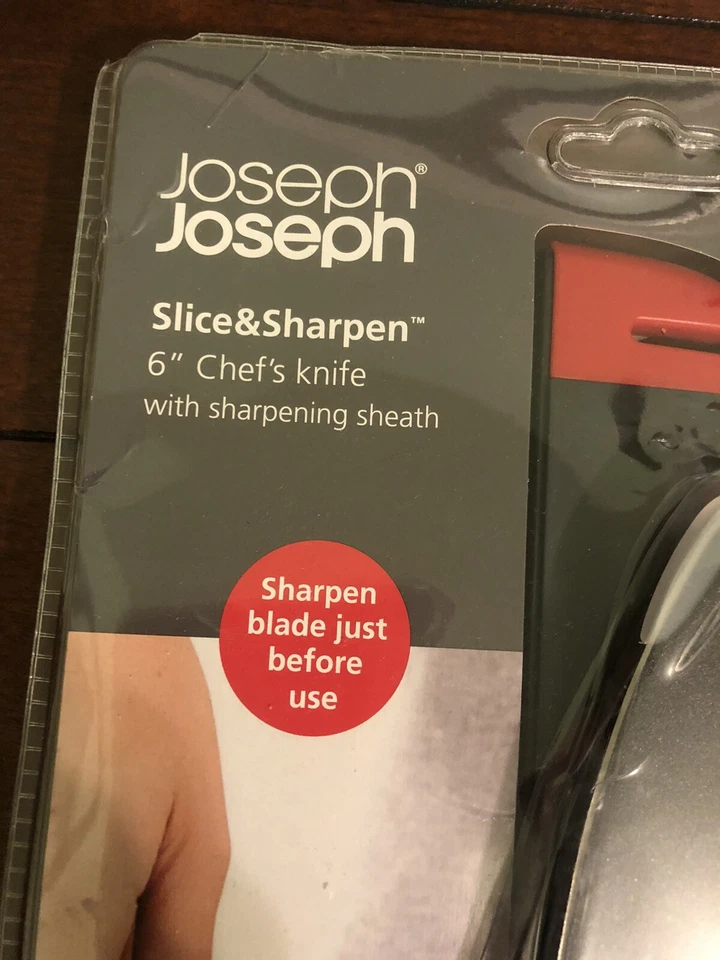 Нож шеф-повара Joseph Joseph Slice & Sharpen 6 дюймов с заточенными ножнами One Peace - Изображение 3 из 4