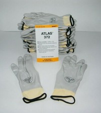 ATLAS 372 SHOWA WORK GLOVES FULLY COATED NITRILE - 12 PAIR  SMALL / GRAY