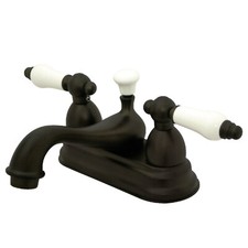 Kingston Brass KS3605PL 4" Centerset Bathroom Faucet, Bronze