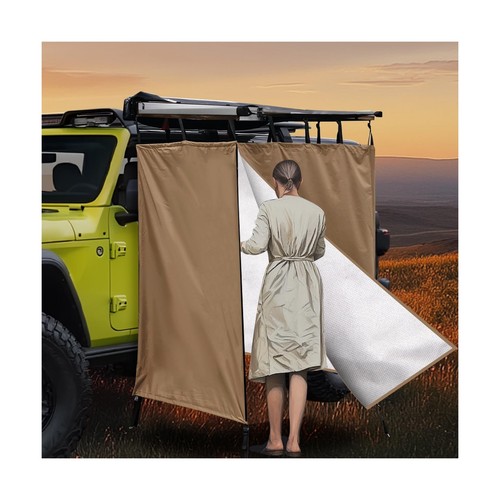 Shower Awning for Roof Rack, Shower Tent Awning, Vehicle Side Shower Room wit... - 第 1/7 張圖片