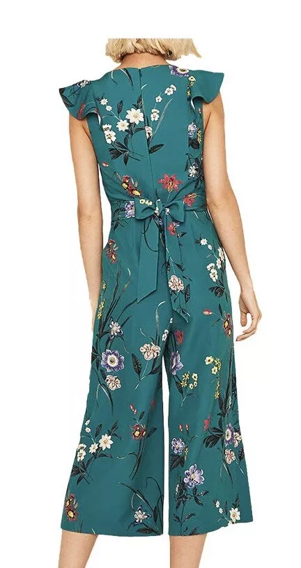 Oasis floral 2025 frill jumpsuit