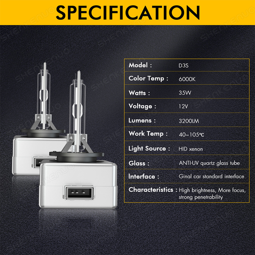 For Chrysler 300 2011-2018 - 6000K Xenon HID Headlight Bulb High Low Beam Qty2 - Picture 11 of 16