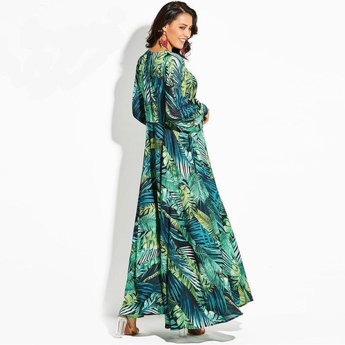 Abito Donna Vestito Elegante Lungo Cerimonia Damigella Sexy Estivo Ballo Pizzo - Foto 4 di 9