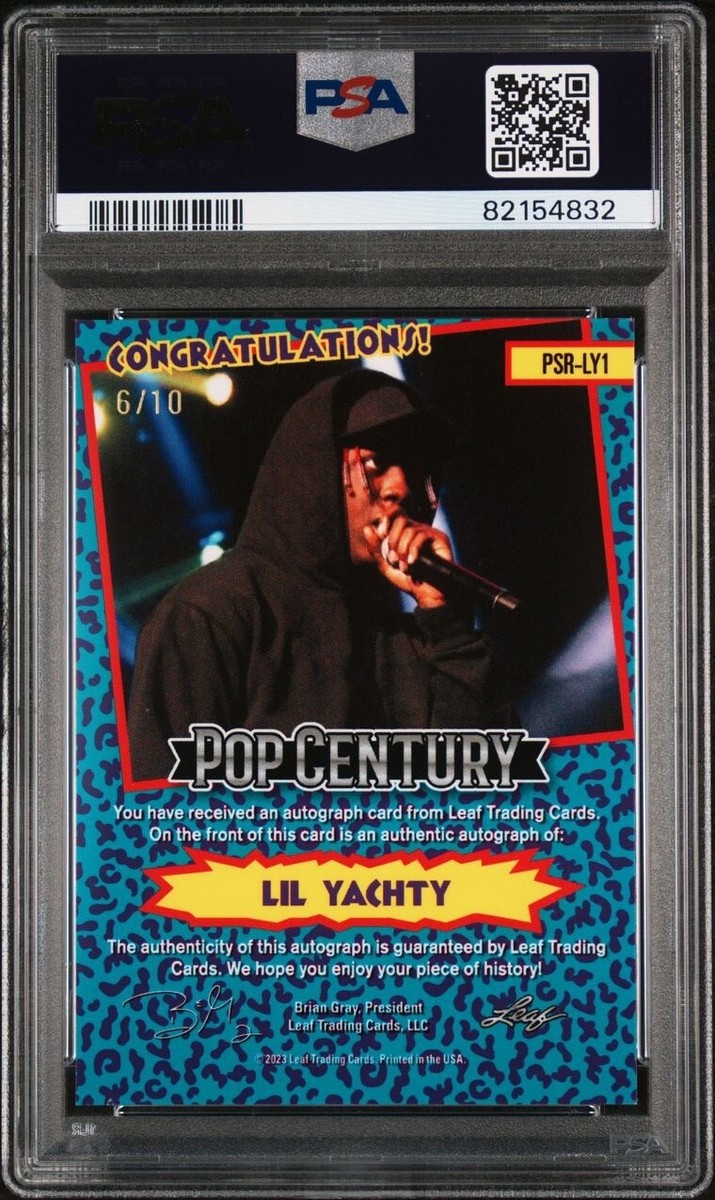 パイレーツオブカリビアンLEAF L POP CENTURY 2023 Leaf Pop Century Lil Yachty Pro Set Raps Silver Crystal Auto