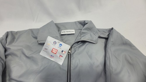 Neu mit Etikett Vintage Wilson graue Windbreaker-Jacke für Herren Größe Small - Bild 3 von 10