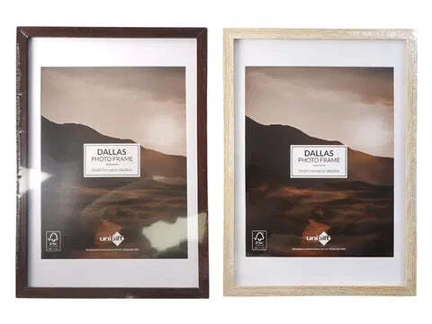 Dallas Matboard Frame A4/18x23cm - Natural/Wallnut - Picture 1 of 1