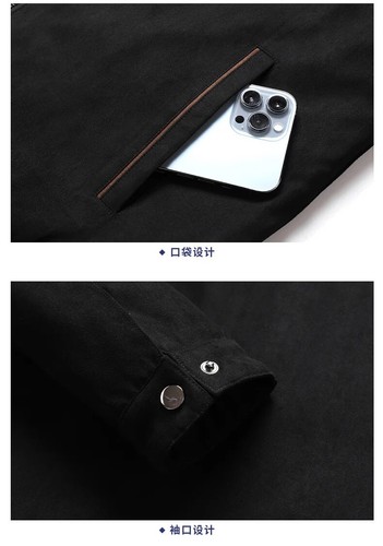 Men's Cargo Jacket Casual Warm Fleece Thicken Zipper Coat Winter Thermal Outwear - Imagen 10 de 17