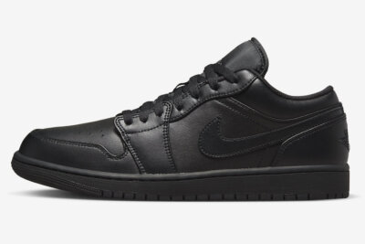 Nike Air Jordan 1 Low Triple Black 553558-093 Men's Size New | eBay