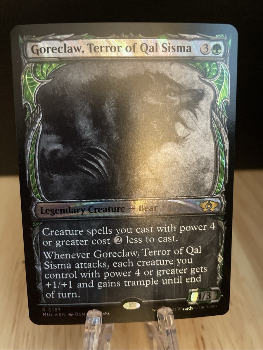 MTG Goreclaw, Terror of Qal Sisma HALO FOIL Multiverse Legends MUL