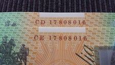 CD CE AUSTRALIA $100 2017 CONSECUTIVE PREFIX MATCHING x 2 UNC Polymer Banknotes