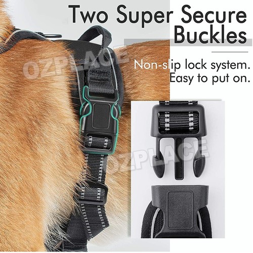 No-pull Dog Harness Pet Puppy Large Dog Vest Adjustable Padded Handle M-XL AU - Picture 4 of 11
