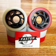 NOS Faster Fly Wheels 59mm x 38mm Red White 92/96a combo You get 2 packs of 4